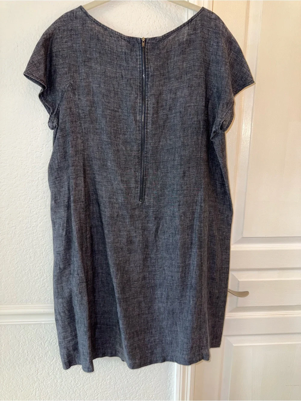 Eileen Fisher Denim Hue Shift Dress - Picture 2 of 3